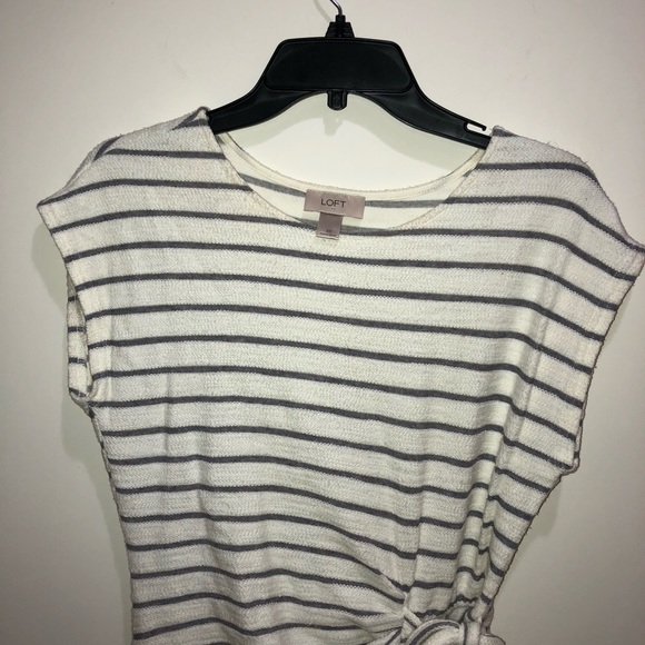 Ann Taylor LOFT Sz XS Sleeveless Belted Dress - Picture 3 of 8